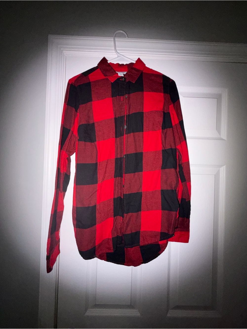 Red & Black Buffalo Plaid Button-Up Shirt
